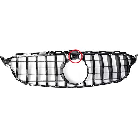Grille avant, design sportif, comprend un trou pour la caméra, Trou de caméra W-BK (1/2)