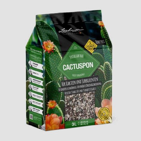 LECHUZA® Zubehör CACTUSPON für alle Kakteen- und Sukkulenten 3 Liter (1/3)