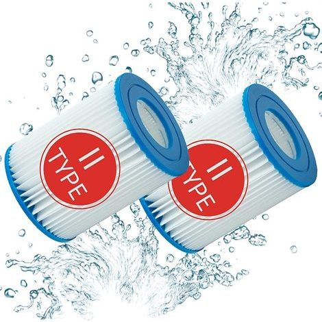 for Bestway 58094 Cartouches Type II - for Bestway de Type II - Convient pour Bestway 58094 - Cartouche filtrante pour Bestway Piscine 530/800 Gal/h (2 PCS) (1/5)