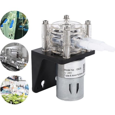 Pompe péristaltique haute qualité à grand débit, résistante à la corrosion, avec tête en polycarbonate transparent, 500 ml/min, 24 V (1/5)