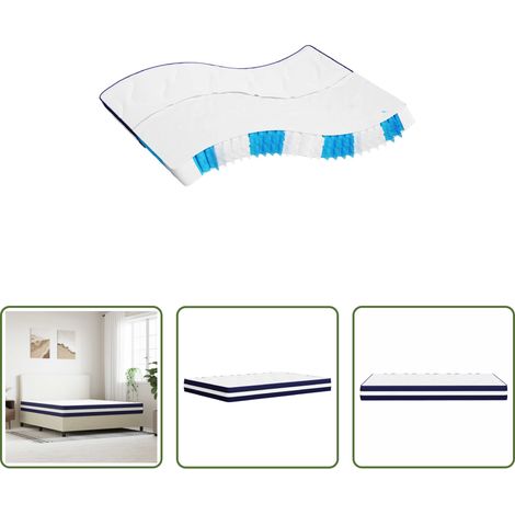 Matelas de sommeil - Matelas à ressorts ensachés dureté moyenne 180x200 cm (1/5)