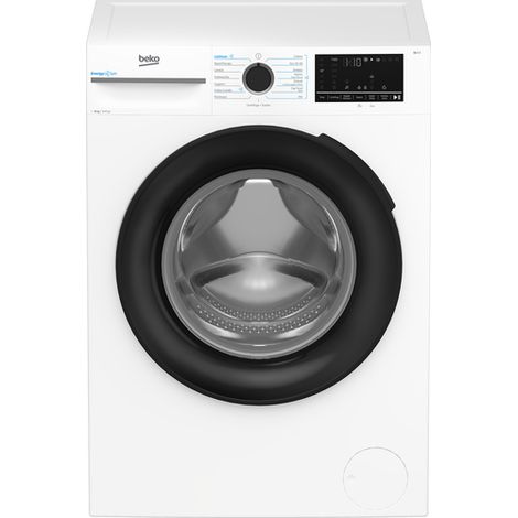 Beko b300 BMW109DB 10kg, Classe A-30%, Bianco, Inverter 1400 giri, Touch, Oblò nero, EnergySpin™, Steamcure