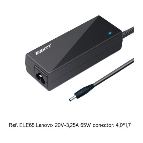 Eightt ELE65 adaptador e inversor de corriente Interior 65 W Negro