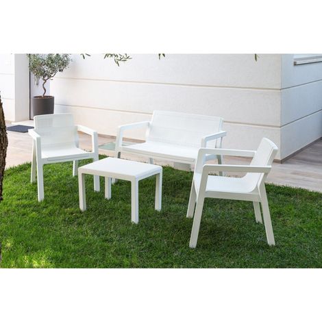 SET SALOTTO RIVIERA BIANCO LATTE CON DIVANO (1/5)