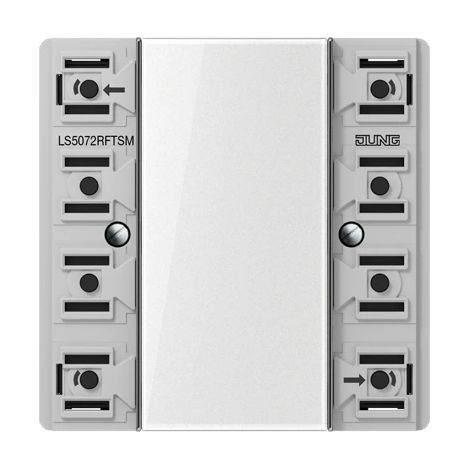 Jung Módulo emisor de pared KNX RF, 2 vías, F50, Serie LS LS 5072 RF TSM