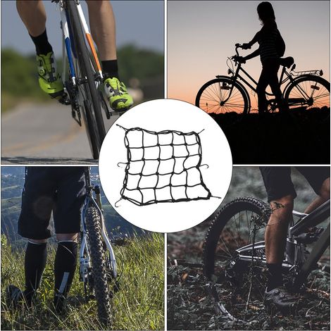Filet élastique de moto avec crochets pour casque et équipement, 6 attaches de fixation.
