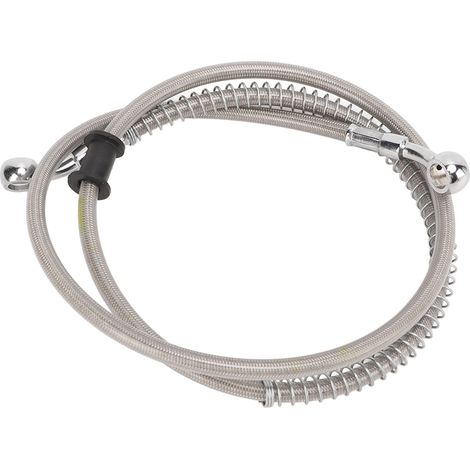Durite de frein de moto à freinage sensible, bonne isolation thermique, raccord de frein en acier tressé pour motos standard, 110 cm (1/5)