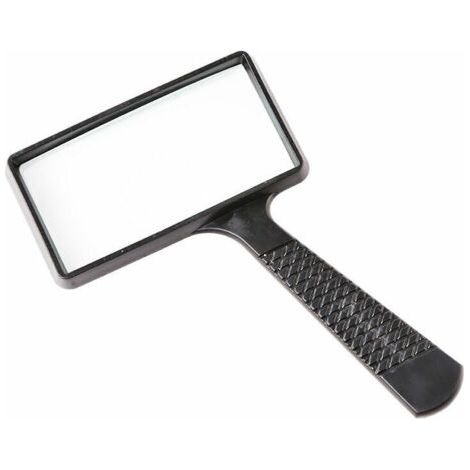 Loupe portable 10X, loupe rectangulaire, lentille en verre résistant aux rayures pour la lecture, les loisirs, la réparation, l'observation pour les personnes âgées (1/4)