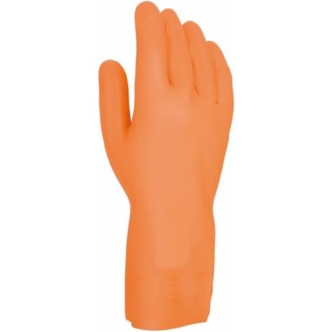 Guante de trabajo látex/neopreno naranja Talla 10 JUBA (1/4)