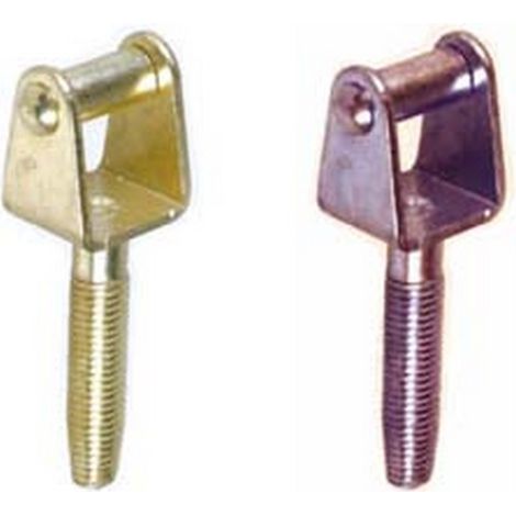 10PZ CAVALLOTTI CON RULLO E VITE ANUBA - mm.15 di altezza - vite mm.35 acciaio ottonato