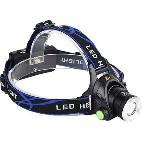 T6 Aluminum Alloy Headlamp, Waterproof LED High Beam Telescopic Zoom Headlamp, USB Induction Outdoor Fishing Light (1/5)