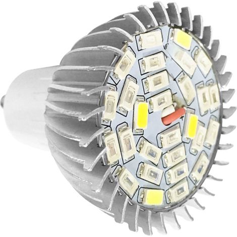 Bombilla LED de espectro completo de 28 W para plantas con flores, 85 V-265 V, base GU10.
