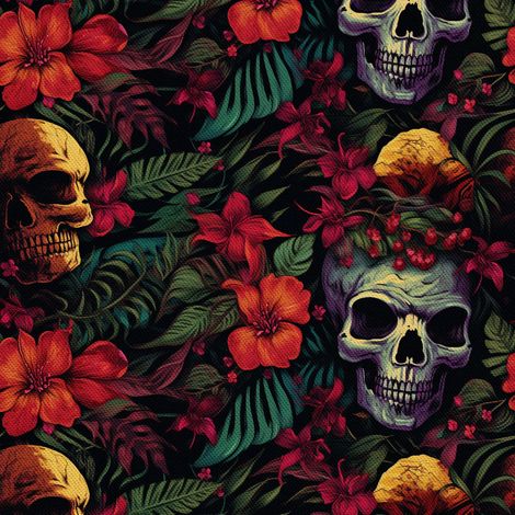 Tela decorativa para exteriores Oxford - Motivo de calavera I DX4310 (1/5)