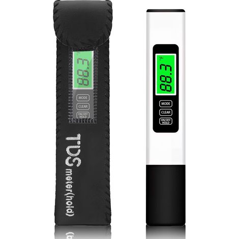 Testeur Eau Potable, TDS Meter Numérique EC//Température 0-999ppm Test Dureté Avec Ecran LCD LR44 Aquarium Electronique Moniteur De Hydroponie (1/5)
