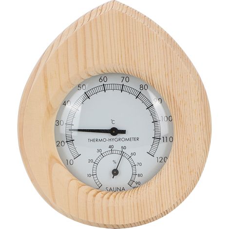 Termoigrometro per sauna fatto a mano – in legno – 2 in 1 – delicato – piccolo – per ufficio/sala vapore