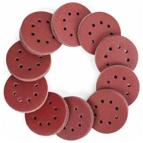 100pcs 125mm 40800 Grit Sanding Discs - Sanding/Polishing/Rust Removal