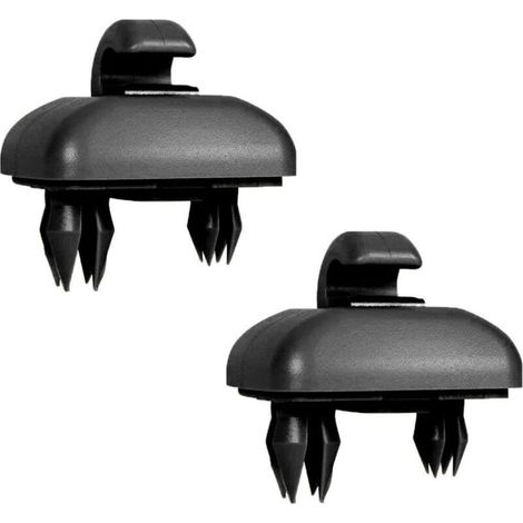 Set mit 2 Auto-Sonnenblenden-Clips – für Audi A1 A3 A4 A5 Q3 Q5 (8E0 857 562) A7 B6 B7 B8 S4 S5 – Teilenummer: 8U0857562A (1/5)