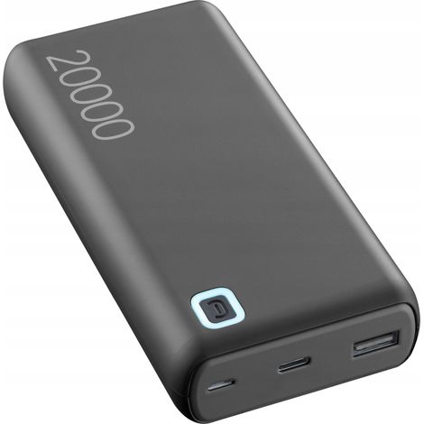 Batería externa Cellularline de 20000 mAh, color gris, 1 unidad. (1/5)