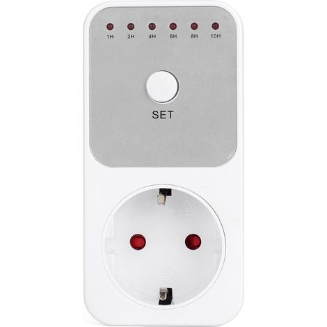 Prise Programmable 3680W 240V Minuterie 1-10H Compte à Rebours pour Cafetière, Vélo Électrique (1/5)