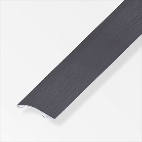 alfer Ausgleichsprofil 2 m, 38.5 x 7.5 mm Alu eloxiert gebürstet dunkelgrau Profil (1/2)