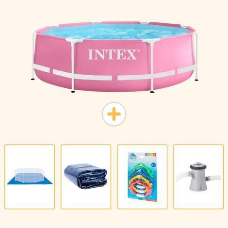 Intex Piscine Tubulaire Ronde - 244x76 cm - 5-pièces  S46 (1/5)