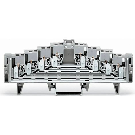 [NEUWERTIG] B-Ware Wago Rangierklemme Klemmleiste Klemme 7.62 Mm Zugfeder Belegung L Grau 50 Stück
