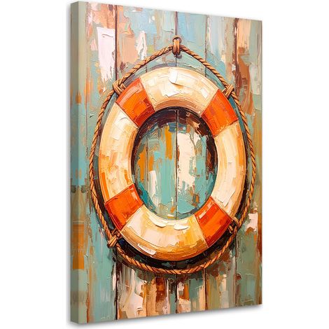 Wandbild See Rettungsring 70x100 cm (1/5)