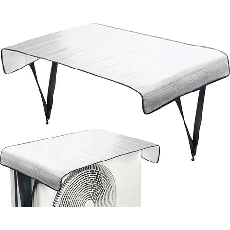 94,5 x 47 cm Housse extérieure pour climatiseur, protection solaire et anti-poussière, protection UV pour unités extérieures, pour les appartements (1/5)