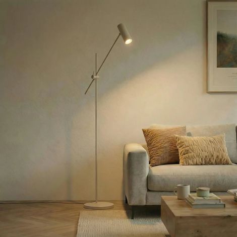 [GEBRAUCHT] B-Ware Lindby Stehleuchte Standlampe Vilo Beige Beweglich Metall Gu10 Led 153 Cm La338