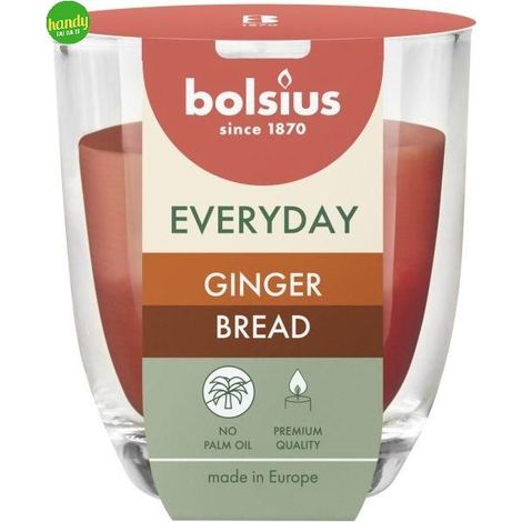 Candela vetro Everyday Bolsius Gingerbread