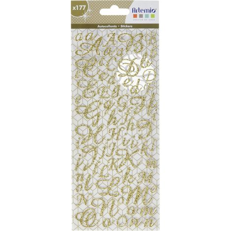 con 177 Pezzi Alfabeto Disegno Artemio, Oro (1/3)