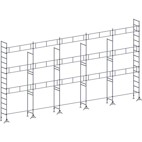 Echafaudage ES49 maçon 128 m² Garde-corps structure