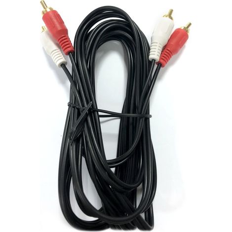 Cavo RCA audio stereo bianco rosso 3m Aigostar (1/3)