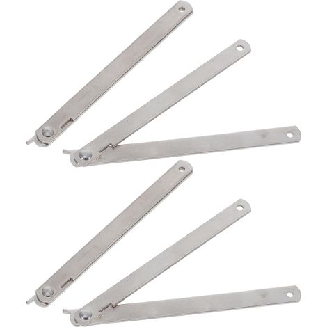 Connecteur de charnière en acier inoxydable pour tables pliantes, lot 4, support couvercle à (1/5)