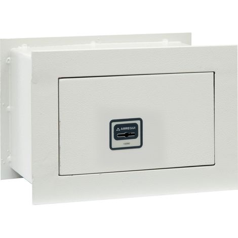 ARREGUI Ideal 5 271300 Caja fuerte de empotrar a pared con cerradura de llave, Caja de Seguridad para casa y hogar, fácil de usar, 18 x 26 x 15 cm, 4 L