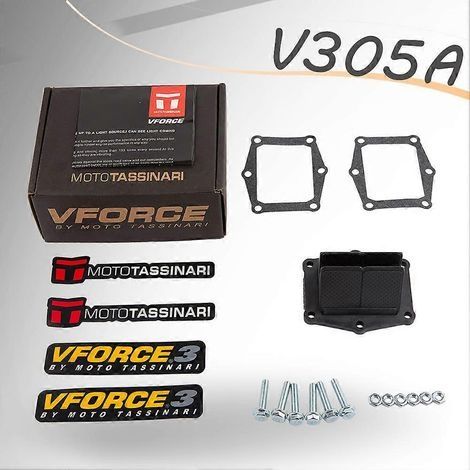 Clapet d'admission en fibre de carbone VFORCE-3 pour moto Honda CR250R CR250 1986-2001 et TRX250 1986-1989 Enduro