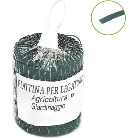 LACCETTO PER AGRICOLTURA IN PVC ROCCHETTO CON RETE MT.500 col.verde