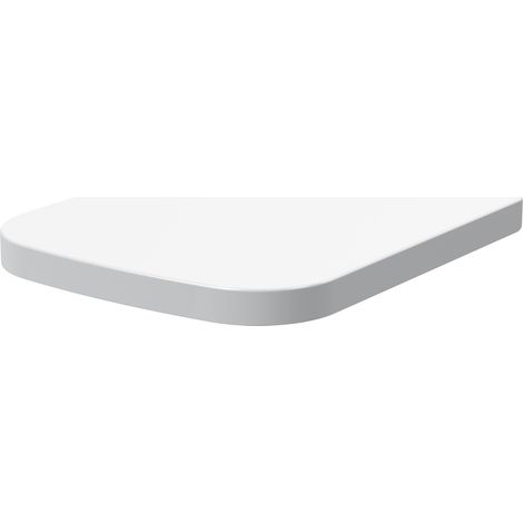 Nuie Square Wrapover Soft Close Toilet Seat - White (1/2)