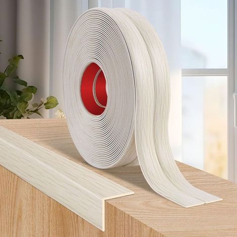 Moulure murale adhésive PVC - Protection angle mural Baguette de finition décorative - Aménagement intérieur (1/4)
