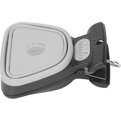 Ramasse-crottes de chien portable et pratique avec sac poubelle, grise. (1/5)
