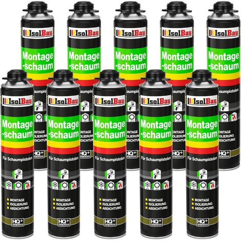 Bauschaum Pistolenschaum Montageschaum PU Schaum 10 x 750 ml Fensterschaum (1/5)