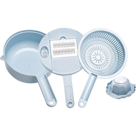 Affettatrice da cucina per verdure, tritatutto multifunzionale ed efficiente per carote e aglio, ideale per uso domestico e professionale. (1/5)