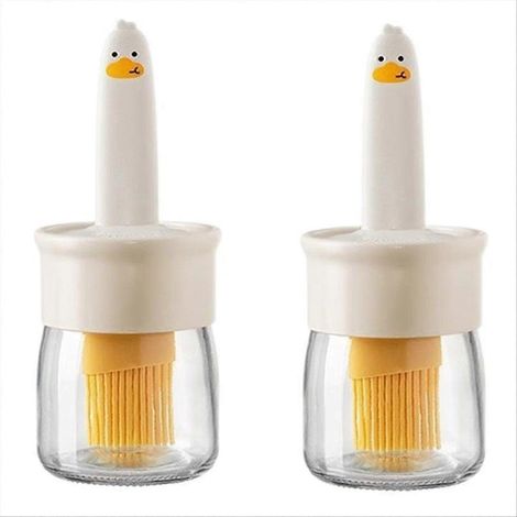 Little Yellow Duck Ölflasche, Bürste und Flasche in einem Produkt, Silikonbürste für Hochtemperaturgrill, für den Hausgebrauch. (1/5)
