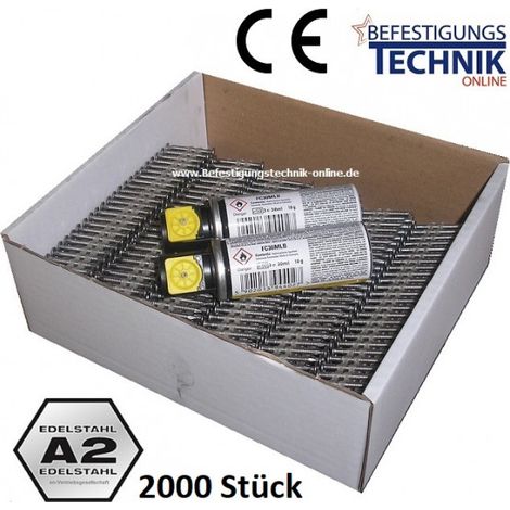 20° Haftennägel 2,8x32mm Ring rostfrei Gas für Haftennagler Paslode IM200 A"-"EN11021P
