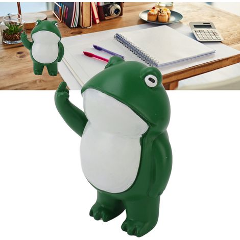 Figura de rana de alta calidad, fabricada en resina, de 8,6 cm de altura y 137 g de peso, ideal para decorar el hogar, la oficina o el jardín. (1/5)