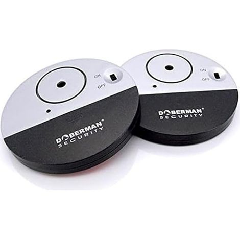Ultra Thin Security Window Alarm, 100dB Loud Alarm and Vibration Sensors, Anti-Theft Alarm with Modern Ultra Slim Design with Adhesive Backing (1/4)