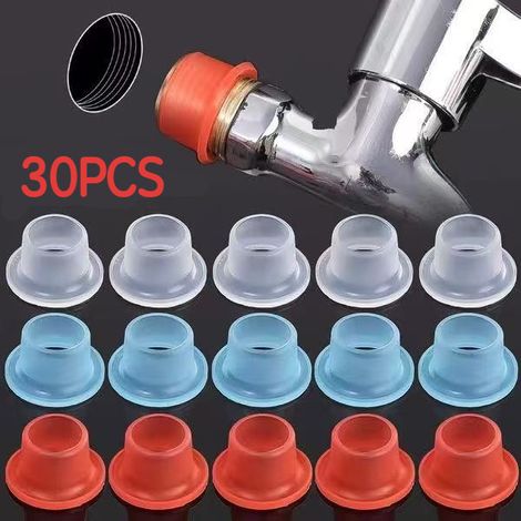 30 rondelles d'étanchéité en silicone pour robinets - Ruban Téflon, empêche les gouttes et les fuites, étanche et durable. (1/5)