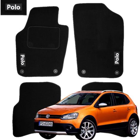 Tappetini per auto Volkswagen Polo CROSS VELVET con ricamo 2010-2017 B (1/5)