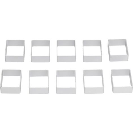 Set of 10 Stainless Steel Moon-Shaped Cake Molds – Cookie Cutter and Cookie Mold Kit for Creating Unique Pastries and a Unique Baking Experience