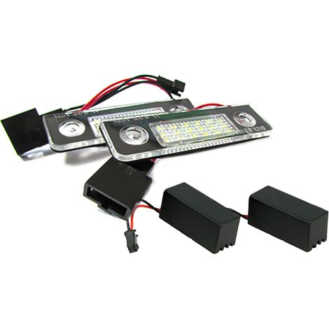 Kit Luci Targa Led Skoda Octavia 1Z Dopo 2008 Roomster 5J 06-10 Bianco No Errore (1/3)